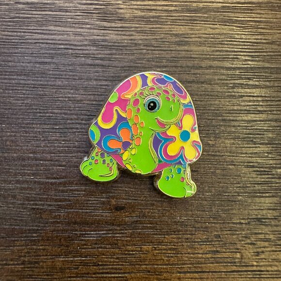 LISA FRANK x LOUNGEFLY Peekaboo Turtle Enamel Mystery Pin Peek-a-boo Flowers - Picture 2 of 4